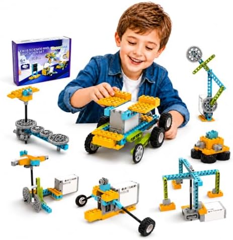Veecafiodi Science Kits for Kids Age 8-12, 50 in 1 STEM Toys for Kids 6-12, Motorized Building Toy for Boys Girls, Educational Engineering Set, Birthday Gift by Veecafiodi