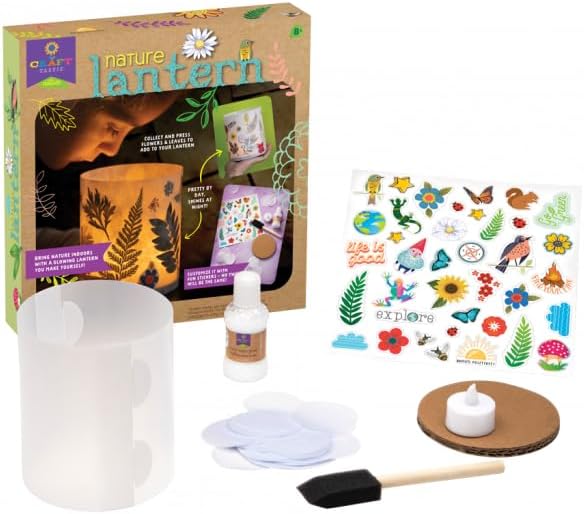 Craft-Tastic Nature Lantern - Nature DIY Craft Kit - Outdoor Crafting Fun - Bring Nature Inside - Comes with Material to Make Lantern with Tea Light - Ages 8+ - Image 2
