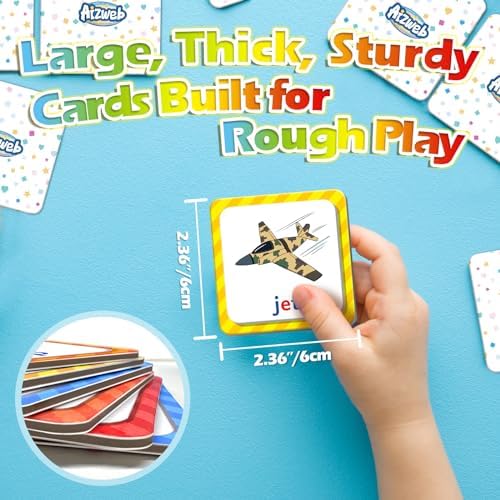 Aizweb CVC Word Match Game - 60 Pc Toddler Card Games for Kids Ages 3-6, Phonics Flash Cards for Preschool & Kindergarten Learning Activities, Educational Toys for Home School Supplies - Image 6