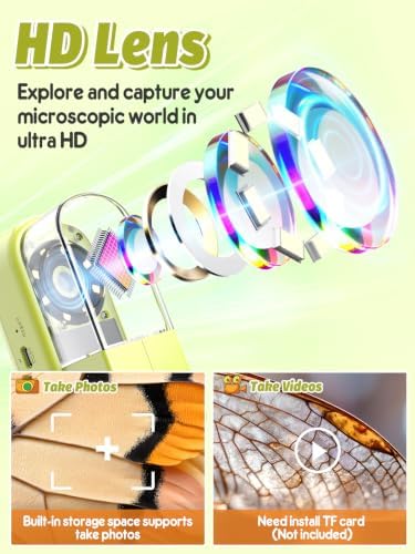Acoath Microscope for Kids, Bug Catcher, 2.4" IPS Screen Bug Catching Kit - Image 4