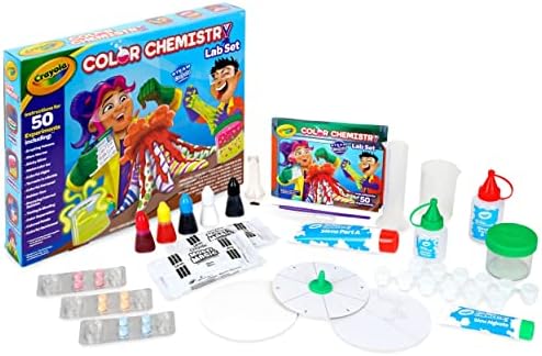 Crayola Color Chemistry Set (50 Experiments), Science Kit for Kids, STEM Toy for Kids, Gift for Boys & Girls, Ages 7, 8, 9 by Crayola
