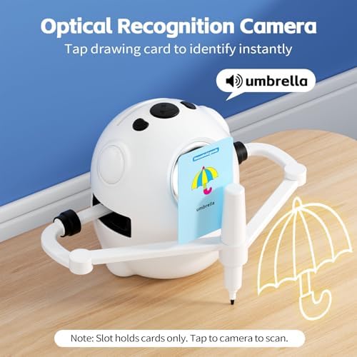Drawing Robot for Kids with Camera Recognition, Interactive Educational Drawing Machine with 150 Cards, Montessori Painting Learning Toys for Ages 3+, Birthday for Boys Girls - Image 4