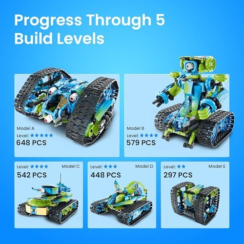 Sillbird Robot Car Building Kit with Remote Control STEM Gift for Boys 8-14 - Image 6