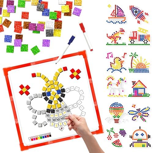 GLEEHAPY Learning Educational STEM Toy, Mosaic Magnetic Puzzle by GLEEHAPY