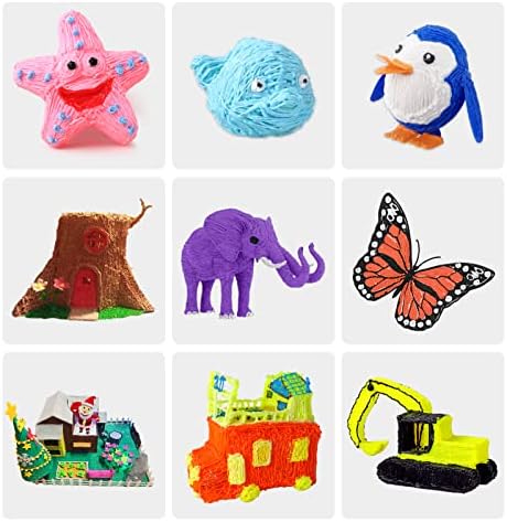 3D Pen Refills 1.75mm PLA Filament 640 Feet 16 Colors, Each Color 40ft, 250 Stencils eBooks, dikale 3D Pen Material - Image 6