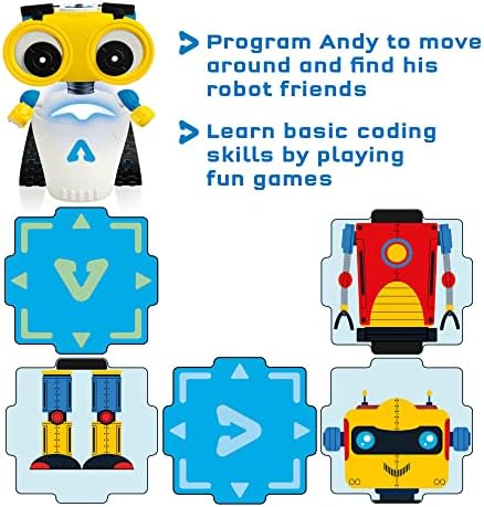 Thames & Kosmos Andy: The Code & Play Robot | Screen-Free Coding & Robotics Kit for Ages 4+ | Pre-Built Robot w/Intuitive Buttons for Preschoolers to Start Programming! | No Smart Device Required - Image 4