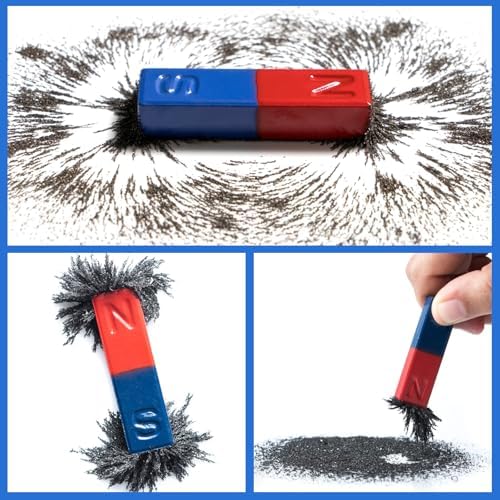 Iron Powder, Iron Filings, Iron Powder Filings Magnetic Power for Magnet Education and School Experiments Learning, 8 Ounce Iron Oxide Powder Shavings for Science - Image 4