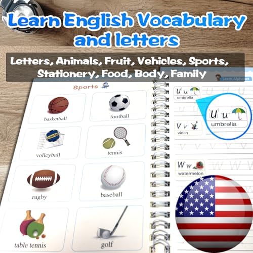 Magic Grooved Writing Practice for Kids - English, Big, 4 PCS - Image 7