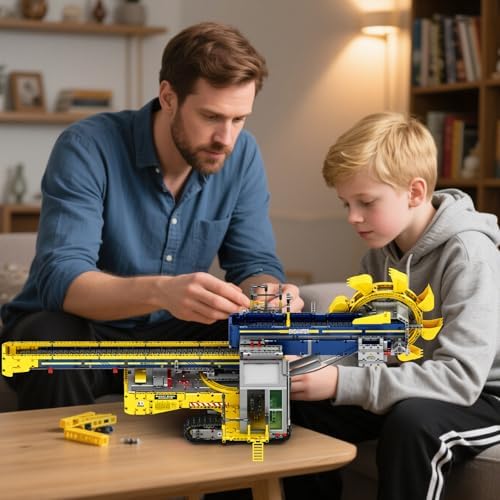 Reobrix Remote Control Bucket Wheel Excavator Building Blocks Set 14+ - Image 6