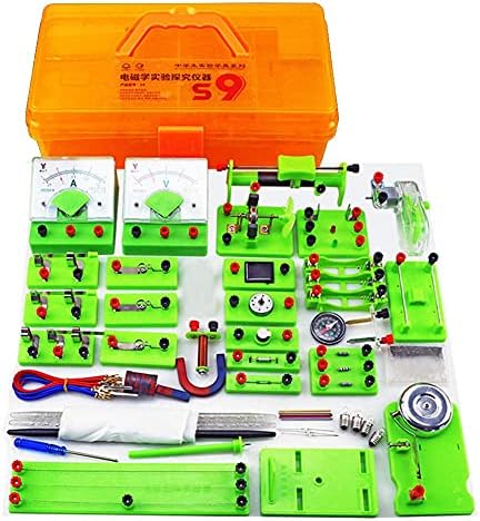 Electricity Experiment Kit Physical Electromagnetic Experiment Equipment Physics Experiment Box Electromagnetism Elementary by Unknown