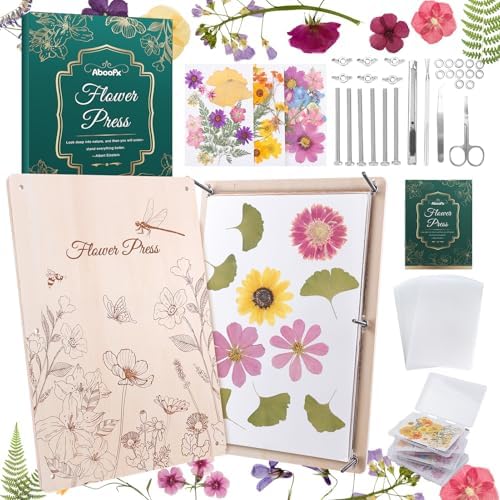 Extra Large Flower Press Kit for Adults, 17" x 11.8" Flower Pressing Kit by Aboofx