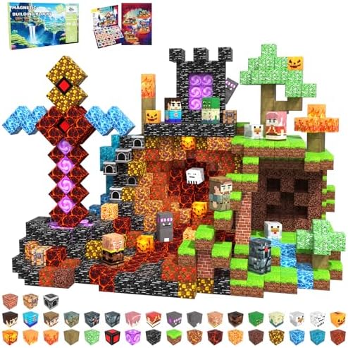 Magnetic Blocks, 150PCS Toys Building Cube Birthday Gifts for Kids by SSAWER