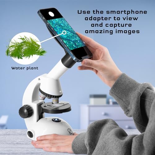The Thames & Kosmos Microscope Essential STEM Tool with Smartphone Adapter to Capture & View Microscopic Images, Entry-Level Student Science Device, 60x to 600x Magnification & 45 Accessories - Image 4