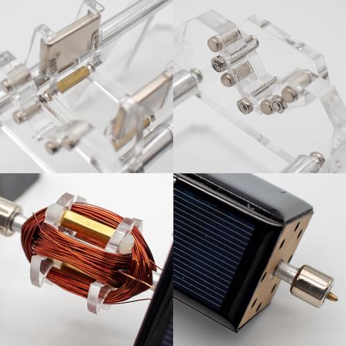 Magnetic Levitation Solar Motor Double Layer Fan Mendocino Dual Axis Design DIY Creative Gifts 300-1500RPM - Image 6