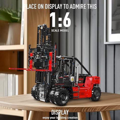 Mould King Technique Forklift Truck Toy 1:6 Scale, 17045 Building Blocks Kit, MOC Remote Control Heavy-Duty Shelf Lifted Truck Model Toy, Gifts Toys for Age 14+/Adults (4579 Pieces) - Image 3