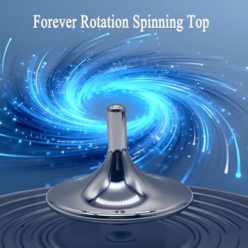 Levitating Spinning Top – Metal Anti-Gravity Gyro for Adults, Office Desk Decor & Stress Relief - Image 3