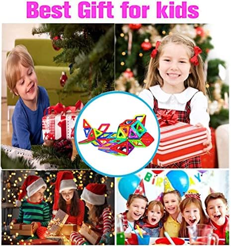 Magnetic Building Blocks Tough Building Tiles STEM Toys for 3+ Year Old Boys and Girls Learning by Playing Games for Toddlers Kids Toys Compatible with Major Brands Building Blocks (D-14) - Image 2