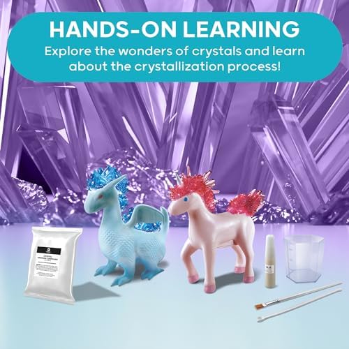 Discovery™ Dragon & Unicorn Crystal Grow Kit, DIY STEM Activity Set, Educational Arts & Crafts for Kids, Children's Chemistry & Science Learning Toy, Fun & Safe Science Project Gift Ages 8+ - Image 4