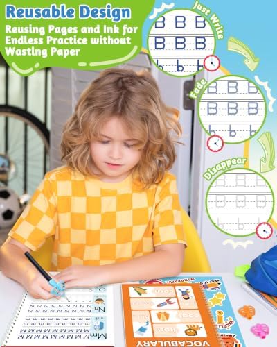 Magic Grooved Writing Practice Activity Books for Kids Age 3-5 6-8 - Image 6
