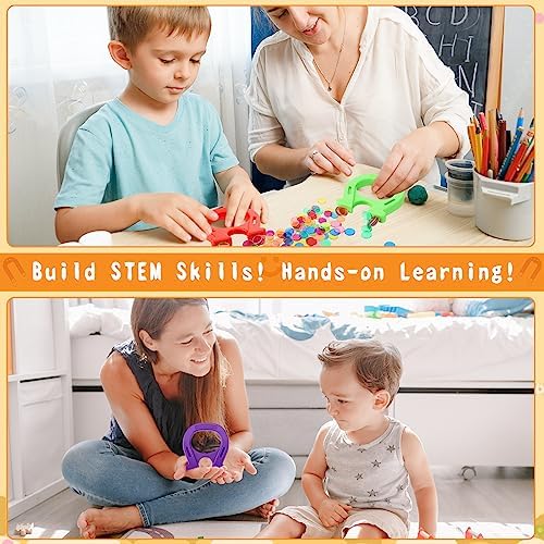 Kanayu 6 Pcs Horseshoe Magnet Toys U Shaped Magnet Movers Science Activity Exercise Student's Hands Ability Experiment Classroom Learning Toy Great Gift Idea for Girls Boys Adults, 6 Colors - Image 5