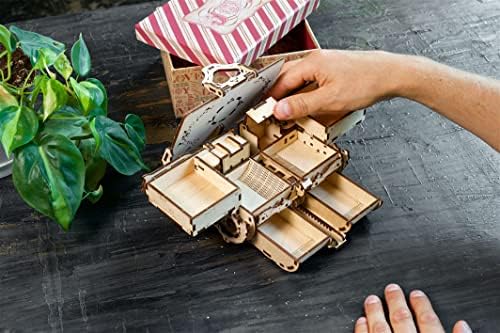 UGEARS Antique Box 3D Wooden Puzzles for Adults - Wooden Model Kits for Adults Puzzle Box DIY Kits for Adult Mechanical Models Brain Teaser, Hobby Set Home Decoration - Image 5