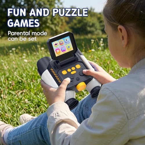 Binoculars for Kids with Night Vision, 2.4" HD Screen & 10X Zoom for Photo and Video - Outdoor Adventure Binoculars Bird Watching, Camping, Hiking, Gifts for Kids Ages 4+ (White) - Image 5