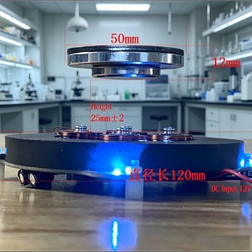 Magnetic Levitation Module DIY Core Kit with LED Lamp Max Load-Bearing 500g Platform for Magnetic Levitation Machine - Image 4