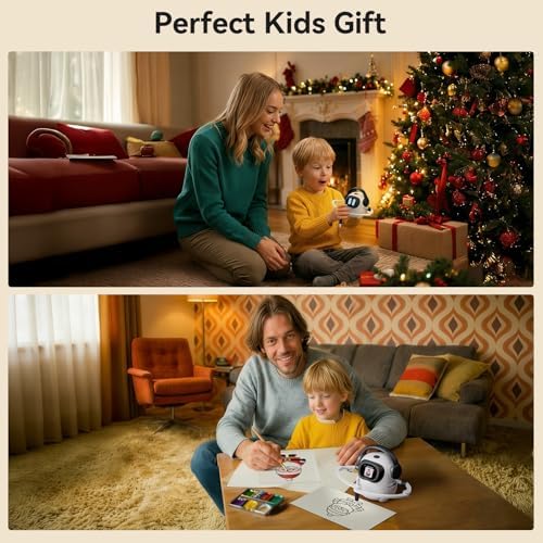 AI Drawing Robot for Kids, 10000+ Free AI-generated Images,Regularly Updated Image Library,Educational Learning Toys for Boys & Girls Ages 3-8 ,AI Enlightenment Painting Toy for Birthday Gift (Black) - Image 6