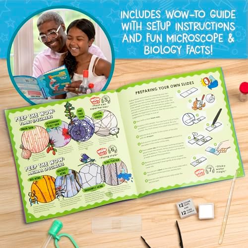 Wow in The World Kids’ Microscope & Biology Kit, Up to 720x Magnification, LED Illumination, Prepared & Blank Slides, Companion Audio Content, Beginner Science Gift for Ages 6+ by Thames & Kosmos - Image 5