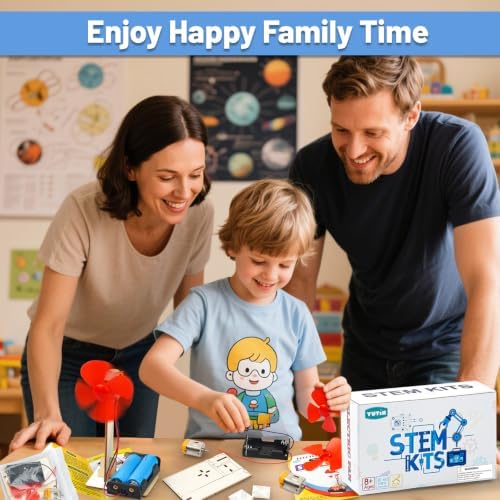 6 STEM Science Kits for Kids Age 8-12, Classroom Electric Fan Circuit Kit - Image 7