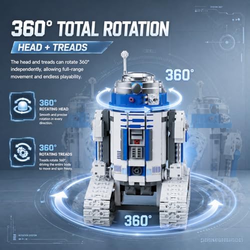 Galaxy Mechanic Robot Building Kit, Remote & App Control STEM Robot Building Toys, Compatible with Lego Robot, Father's Day Birthday Gifts for Teens Adults Fathers, 735PCS - Image 6