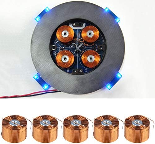 5 Pieces Copper Magnetic Levitation Coil with Iron for The Third Generation Coil, Orange - Image 7