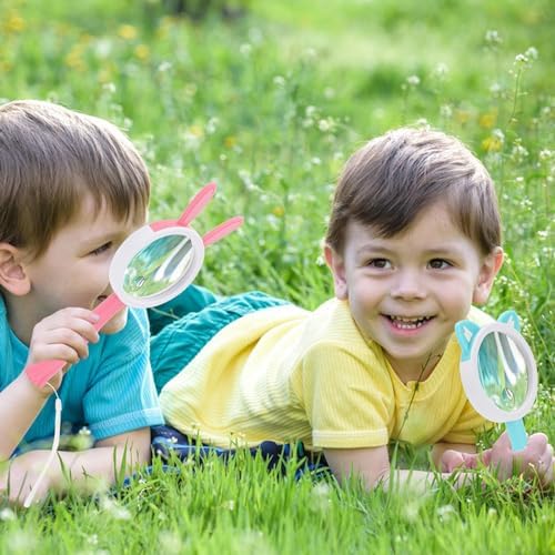 Rongon 10X Kids Magnifying Glass Handheld Magnifier for Child (4Pcs) - Image 5
