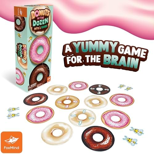FoxMind Games: Donuts by The Dozen Math Board Game for Kids 7+, 2-6 Players - Image 3