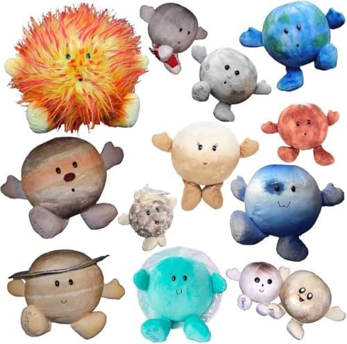 Celestial Buddies Plush Solar System Set 12 Piece Buddy Science Astronomy Space Educational Stuffed Planet Toys by CelestialBuddies