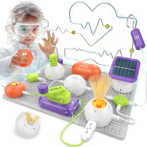 Science Kits for Kids - STEM Kits for Kids, Electronics Exploration Kit, Over 150 Projects, 14 Circuit Parts, STEM Educational Toy Gifts for Kid Boys Girls Ages 3 4 5 6 7 8 9 10 11 12 by SMILESSKIDDO