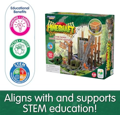 The Learning Journey International Techno Trax Mineshaft, Action Packed Roller Coaster Building Kit, STEM Gift for Boys and Girls Age 8+, 150+ pc Set - Image 4