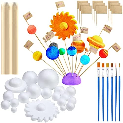 55 Pcs Solar System Mode Kit for School Science Project by Jutom