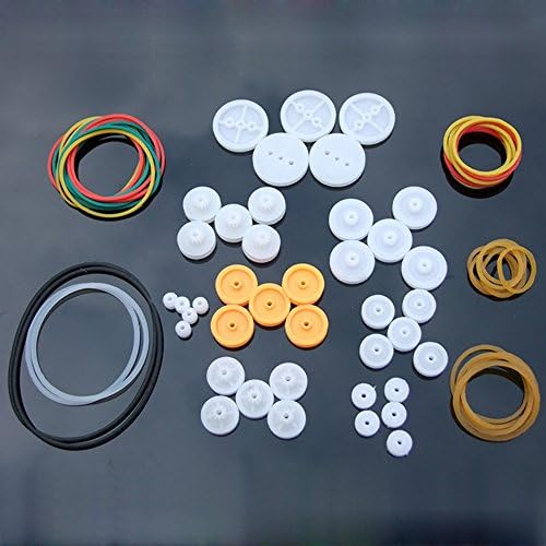 Pulley Combination Package Wheel Group Rubber Transmission Belt Rubber Band Model Toy Car Accessories For Science Experiments Diy Robots - Image 2
