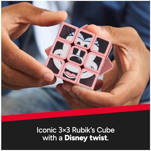 Rubik’s Cube Minnie Mouse Cuber, Disney Collectible & Desk Décor, Problem-Solving Brain Teaser, Color-Matching Disney Puzzle, Fidget Toy & Sensory Puzzle for Adults, Teens & Kids, for Ages 8 & Up - Image 3