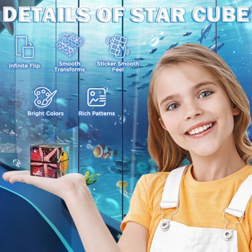 Euclidean Cube Fidget Toys for Kids 2 in 1 Star Cube Magic Cube Puzzle Toys - Image 6
