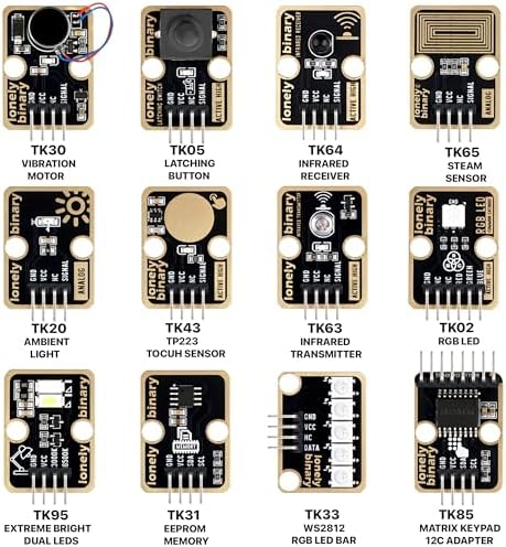 Lonely Binary TinkerBlock 46-in-1 Sensor Kit STEM for C++ ESP32 Pico - Image 5