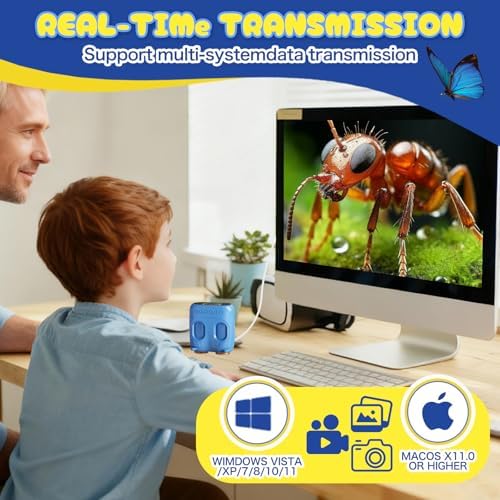2 in 1 Microscope and Telescope, 4K 2.0" Screen, 1000X Microscope for Kids - Image 6