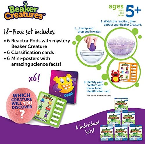 Learning Resources Beaker Creatures 6-Pack Reactor Pods, Series 1 - Image 6