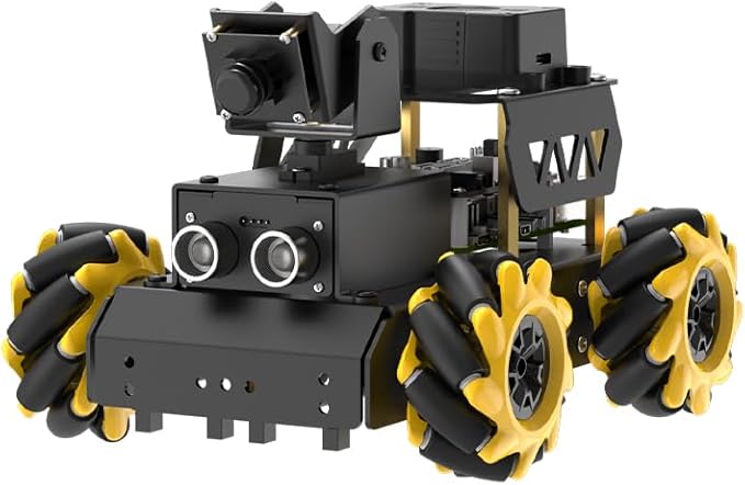 TurboPi Robot Car for RaspberryPi Large AI Model ChatGPT Vision Voice Scene Understanding Obstacle Avoidance Programmable Robotic Kit for Adult, Support Python Linux, Advanced Kit & RPi5 8GB