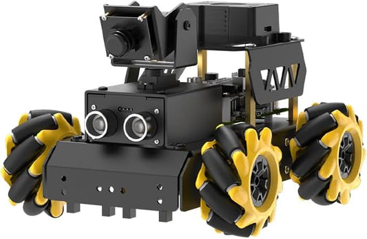 TurboPi Robot Car for RaspberryPi Large AI Model ChatGPT Vision Voice Scene Understanding Obstacle Avoidance Programmable Robotic Kit for Adult, Support Python Linux, Advanced Kit & RPi5 8GB