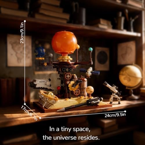 672Pcs Spinning Solar System Building Block Set, Rotating Planet Model Kit - Image 2