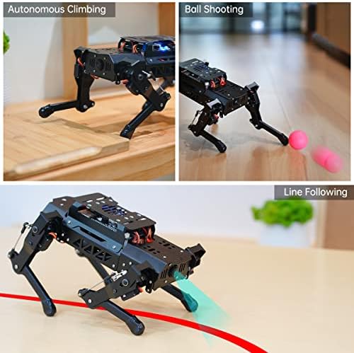PuppyPi Robot Dog with ChatGPT Large AI Models AI Embodied Intelligence ROS Robotic Dog Vision Scene Voice Understanding SLAM Mapping Navigation Bionic Quadruped Robot, Standard Kit & RaspberryPi5 8GB - Image 5