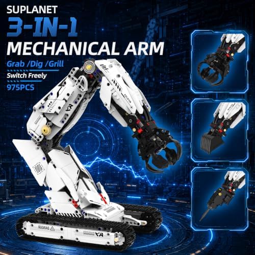 3 in 1 Robot Arm Building Set for Kids Boys Age 8-14 with RC & APP - Image 2