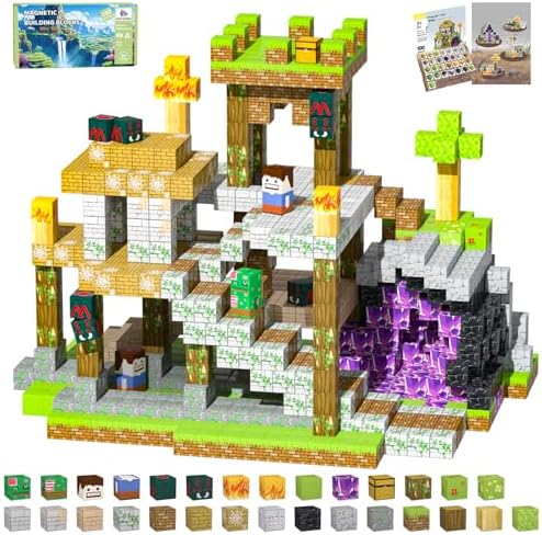 Magnetic Blocks, 100PCS Toys Building Cube Birthday Gifts for Kids by SSAWER